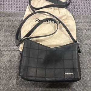 Coachtopia Black Checkered Crossbody Bag